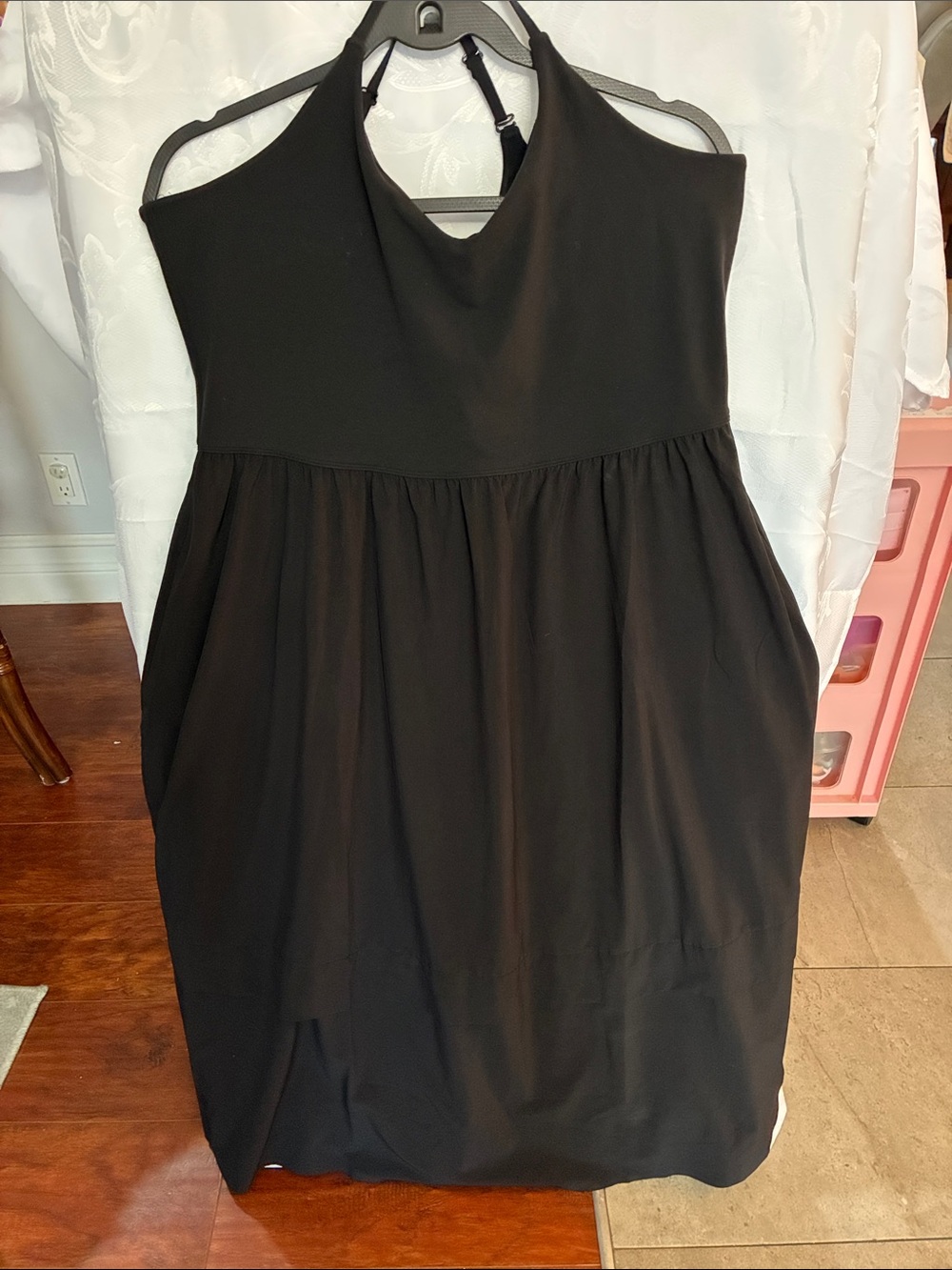Athleta Black Halter Jumpsuit Romper